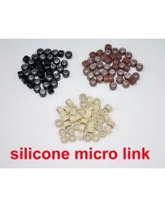 500pcs Silicone Micro Rings